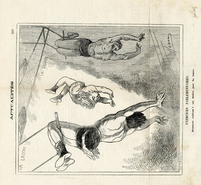 Le Charivari』に掲載されたHadol（1835-1875）のイラスト 作： Paul Hadol