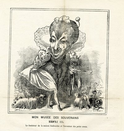 Le Charivari』に掲載されたHadol（1835-1875）のイラスト 作： Paul Hadol