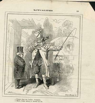 Le Charivari』に掲載されたHadol（1835-1875）のイラスト 作： Paul Hadol