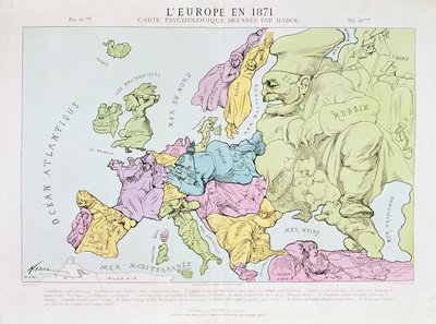 1871年のヨーロッパ、1871年 作： Paul Hadol