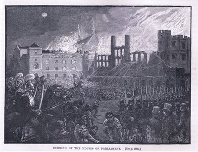 国会議事堂の焼却1834 作： Paul Hardy