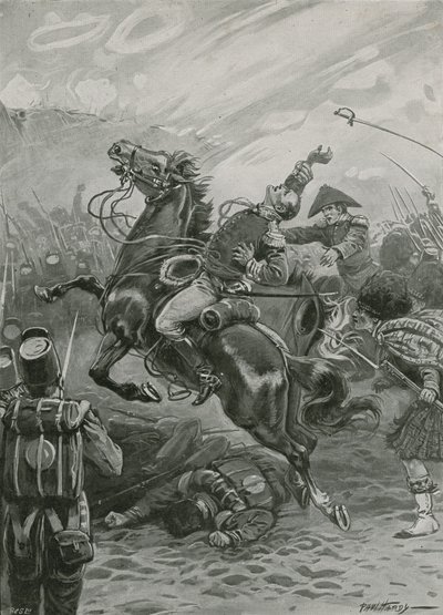 1814年のニューオーリンズの戦いでのエドワードパケナム卿の死 作： Paul Hardy