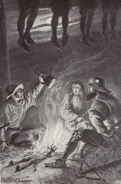 チャールズ・リードの回廊と囲炉裏のイラスト 作： Paul Hardy
