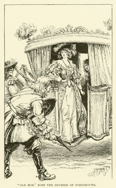 ポーツマス公爵夫人を奪った「オールド・モブ」（版画 作： Paul Hardy