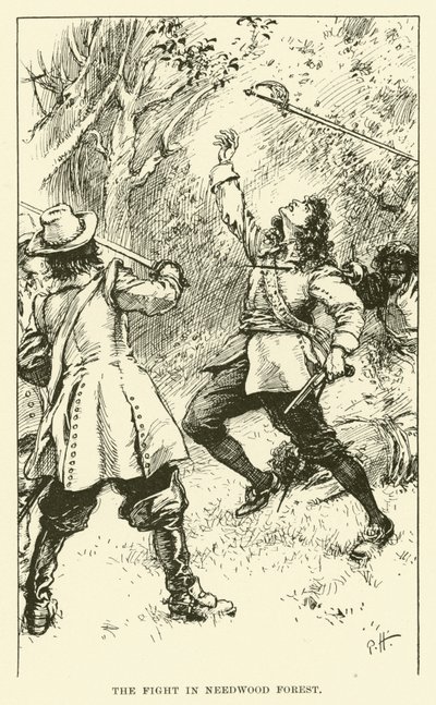 ニードウッドの森での戦い（彫刻 作： Paul Hardy