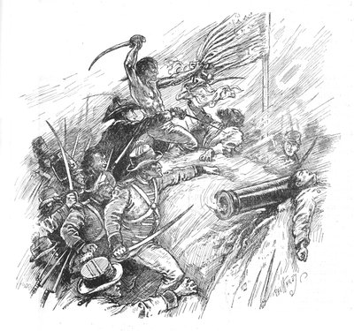 彼らはランパートをスケールするために努力した、1902 作： Paul Hardy
