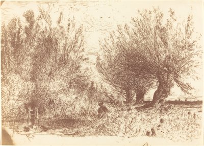 川のほとり (Bords de Rivière) 作： Paul Huet