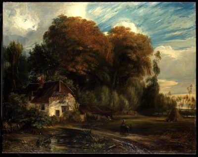 コンピエーニュの森の管理人のコテージ、1826年 作： Paul Huet