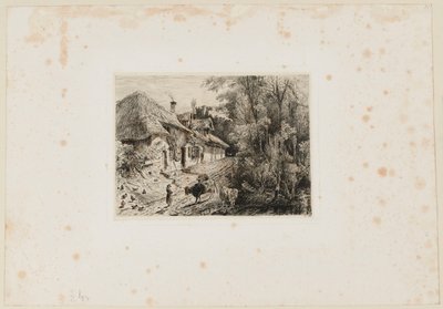 かつてのトゥルーヴィルの小屋。Beraldi 82 IFF 32 作： ポール・ユエ