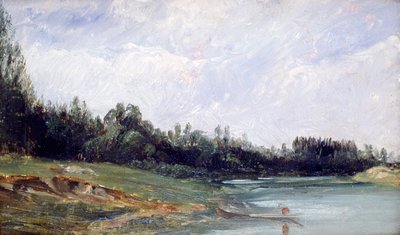 水の端の風景、c1823-1869 作： Paul Huet
