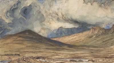 オーヴェルニュの山々、1831-33。 作： Paul Huet