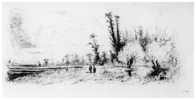Saulaie des Environs de Paris、c1820-1870、1924 作： Paul Huet