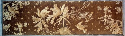 リスたち ポール・ヒュートヴ(1803-1869)の絵画、ジュイのキャンバスボックス 19世紀 パリ、装飾美術 作： Paul Huet