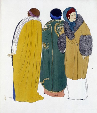 ポール・ポワレの創作は、ポール・イリベが描いた「ポール・ポワレのドレス」から引用されています。1911 作： Paul Iribe