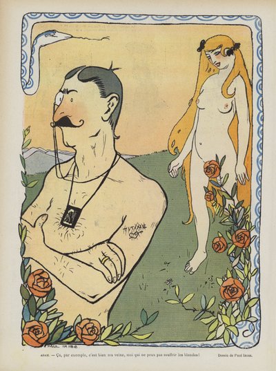 雑誌「Le Rire」の挿絵 作： Paul Iribe