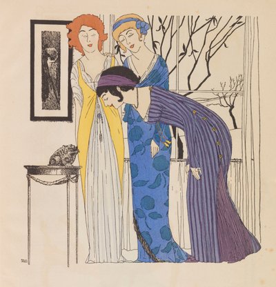 ポールポワレドレス、1908年。 作： Paul Iribe