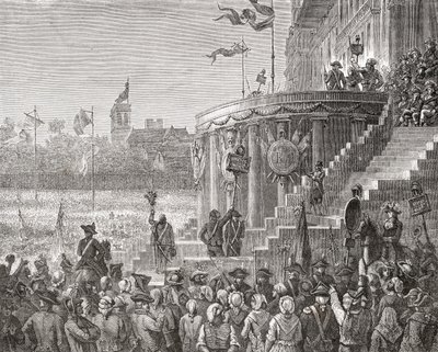 1794年6月8日、ルイ・ブラン（1811-82）1847-62の「歴史革命フランチャイズ」からの最高の存在のお祝い 作： Paul Jonnard