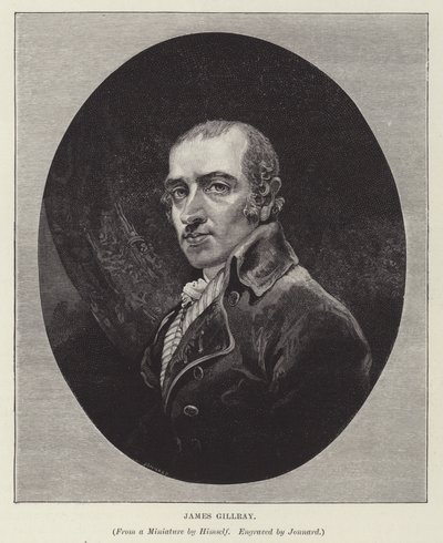 ジェームズ・ギルレイ（イギリスの風刺画家・風俗画家・版画家）（エングレーヴィング 作： Paul Jonnard