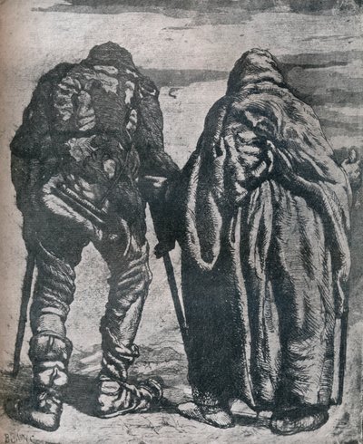 浮浪者、19 世紀頃、1924 年 作： Paul Joseph Blanc