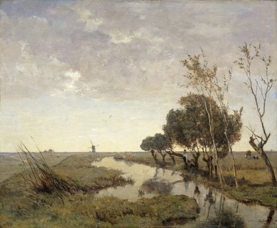 アブカウデ近くの水路 作： Paul Joseph Constantin Gabriel