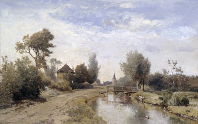 コーテンホーフ近くの風景 作： Paul Joseph Constantin Gabriël (signed by artist)