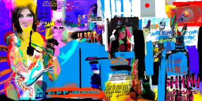 ドキドキ、ドキドキ、2024年（デジタルアート） 作： Paul Kempton