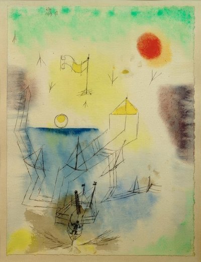 （未知の船員が旅を始める） 作： Paul Klee