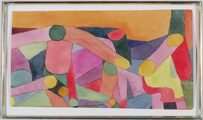 (無題) 色彩構成、1914 年頃 (紙に水彩と鉛筆) 作： Paul Klee