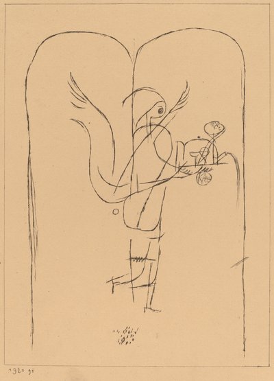 天才は小さな朝食を提供します 作： Paul Klee