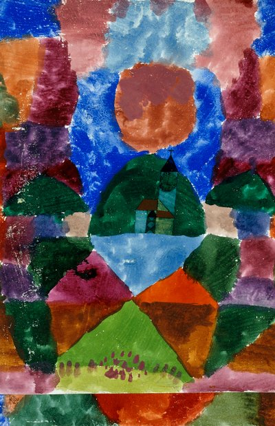 テーゲルンゼーの圧縮ビュー 作： Paul Klee
