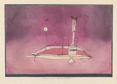私室、1922年からの写真。 作： Paul Klee