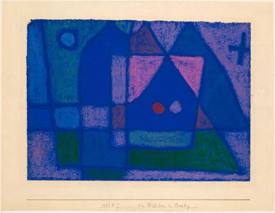 1933年、ヴェネツィアの小さな部屋。 作： Paul Klee