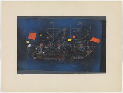 冒険船、1927年。 作： Paul Klee