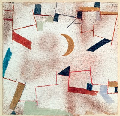 三日月と抽象 作： Paul Klee