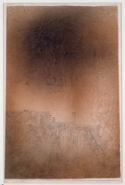Adrasteapolis (インクと水彩、20 世紀) 作： Paul Klee