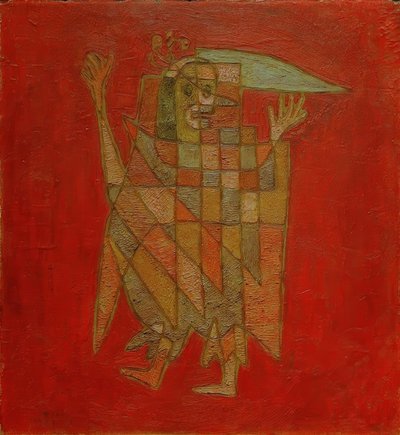 寓意的な置物（色あせ） 作： Paul Klee