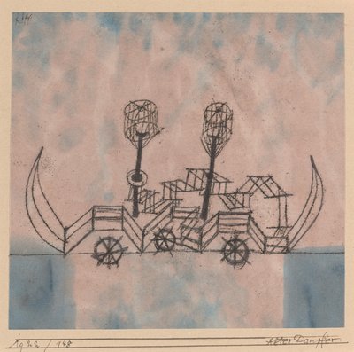古い蒸気船 作： Paul Klee