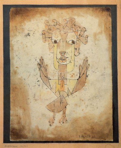 新しい天使、1920 作： Paul Klee