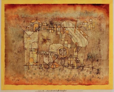 空気蒸し器の到着 作： Paul Klee
