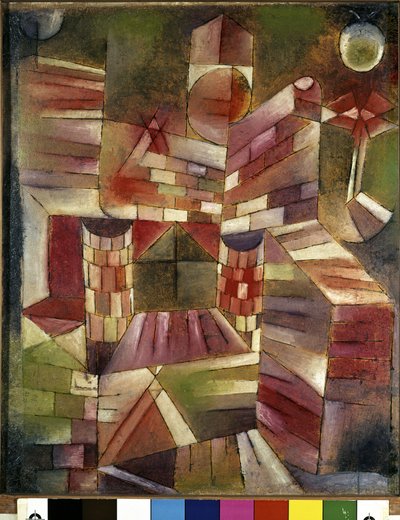 窓からの建築 作： Paul Klee