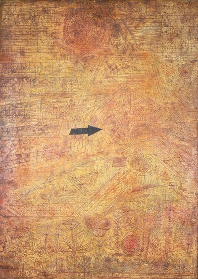 アロー・イン・ザ・ガーデン（庭に矢を放つ） 作： Paul Klee