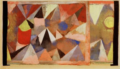 山の風景 作： Paul Klee