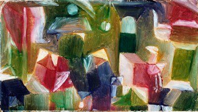 Imagem de pássaro, c.1919 (óleo sobre papel sobre tela) 作： Paul Klee