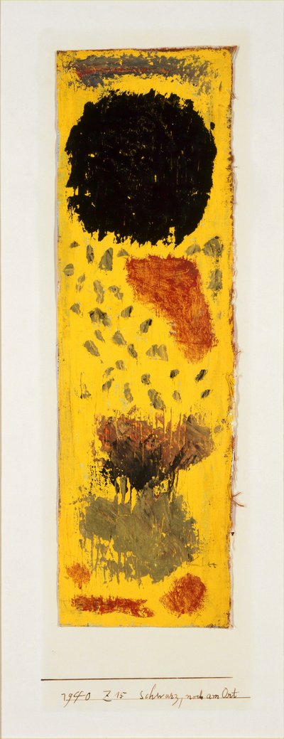 ブラック、スティル・イン・プレイス、1940年。 作： Paul Klee
