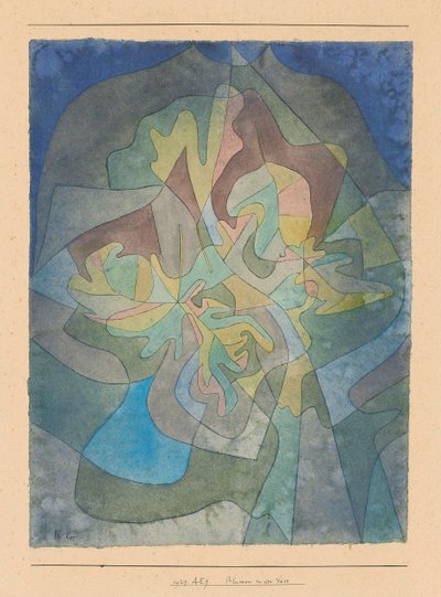 花瓶の中の花1929年の花瓶の花 作： Paul Klee