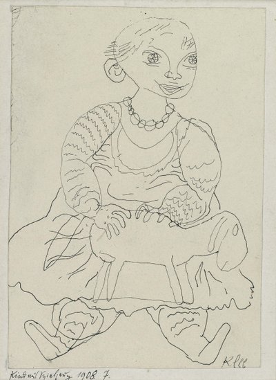おもちゃを持つ子供 作： Paul Klee