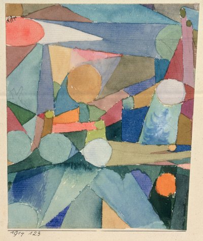 色の形 作： Paul Klee