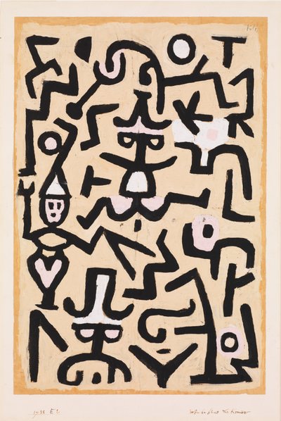 お笑い芸人のチラシ 作： Paul Klee