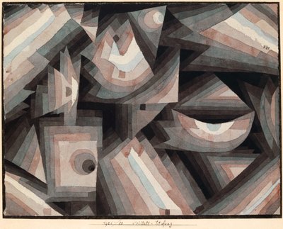クリスタルグラデーション、1921年。 作： Paul Klee