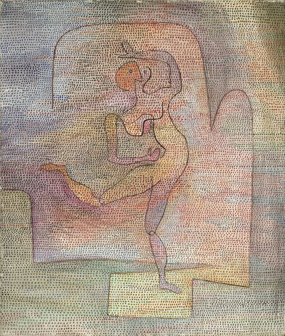 「ダンサー」（ダンサー） - パウル・クレーの絵画（1879-1940） 作： Paul Klee